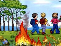 Правила поведения детей при пожаре (мультфильм)